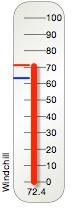 Wind chill gauge